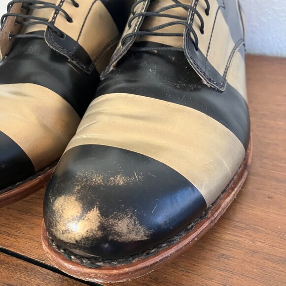 Office of Angela Scott Mr. Smith EU43 US M10 W11.5 Black and Gold Oxford - Picture 4 of 11